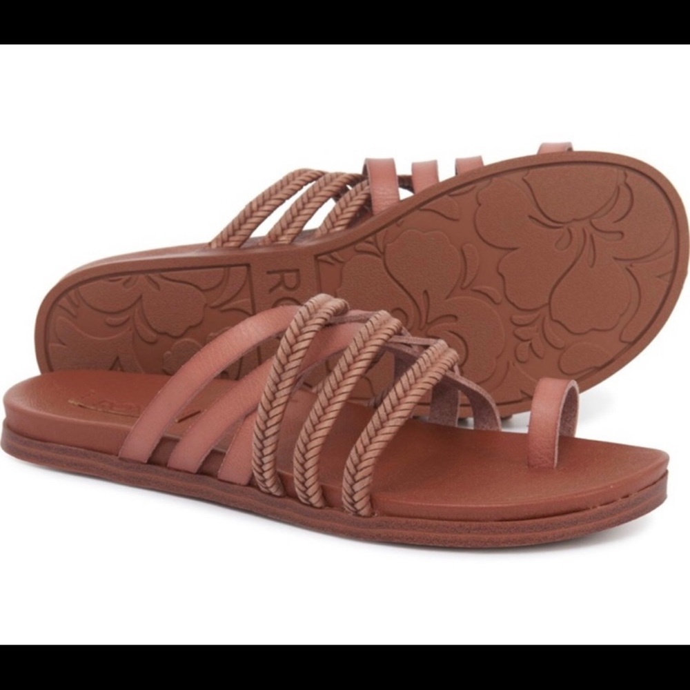 Roxy Esme Multi-Strap Leather Sandal - NWT - Womens Sz. 11 - Picture 3 of 5